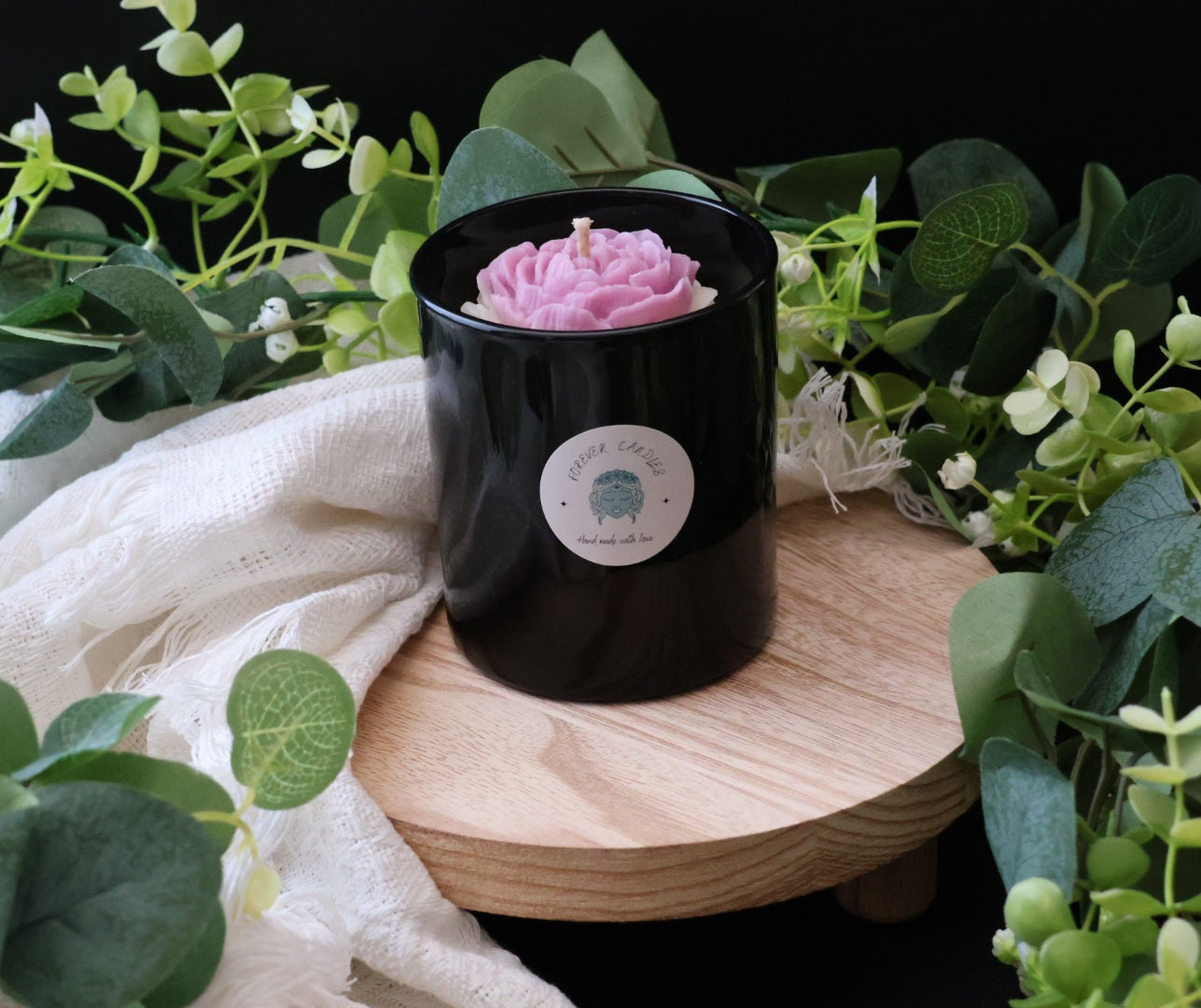 Medium Candle/ Medium Candle with flower